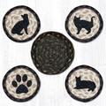 Capitol Importing Co 5 in. Porch Cat Coaster Set 29-CB313PC